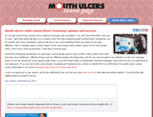 Tablet Screenshot of mouthulcers.org